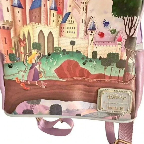 Loungefly Disney Princess Castle Series Sleeping Beauty Mini Backpack New no tag